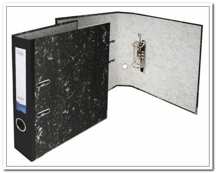 Папка-регистратор 50мм чёрный мрамор, с металлической окантовкой арт. 059002301                
