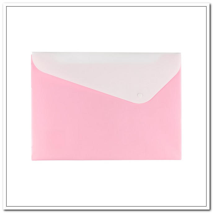 Папка на кнопке А4  NEON, 180мкр, 2 отделения,  розовый, песок арт. 2206328