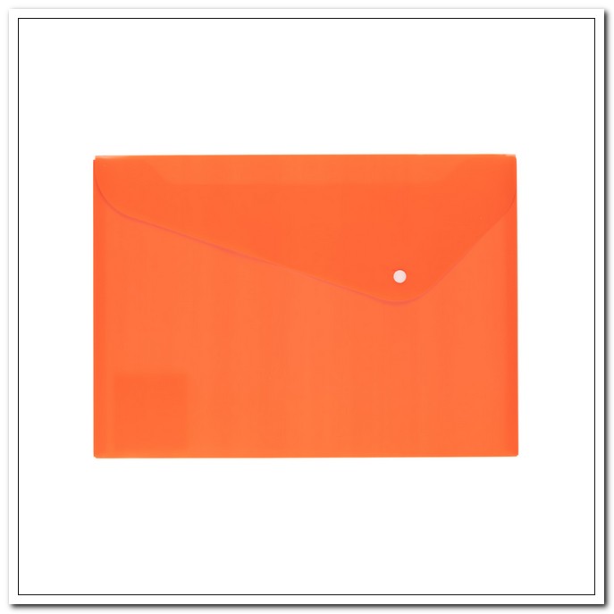 Папка-конверт на кнопке А4 180мкр оранжевый, песок NEON арт. 2206289