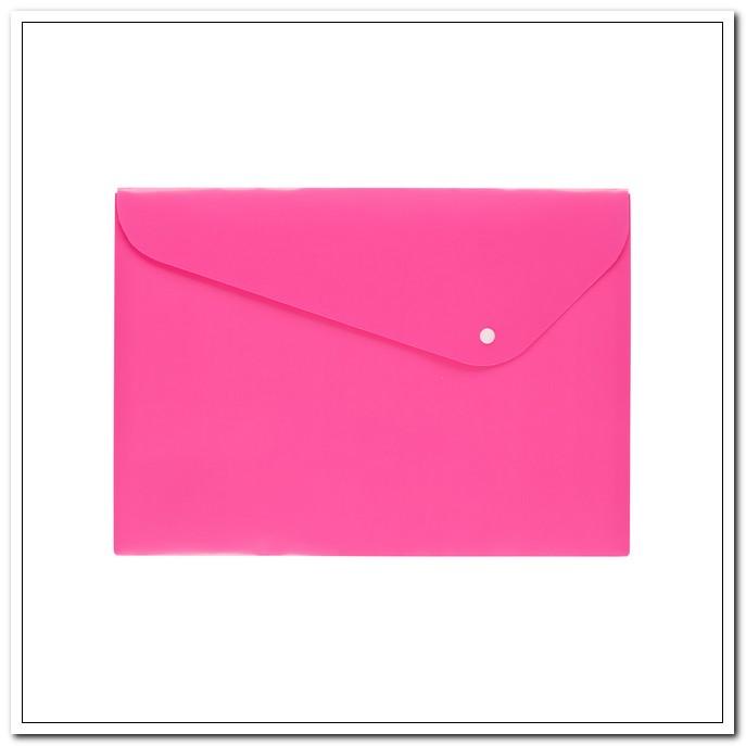 Папка-конверт на кнопке А4 180мкр розовый, песок NEON арт. 2206288