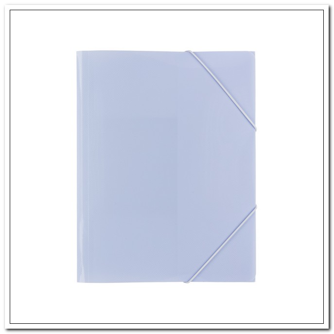 Папка  А4 на резинке Trend Pastel васильковый, ширина корешка 35мм, 600мкр, диагональ арт. ЕС234418