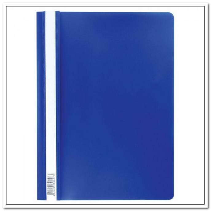 Папка-скоросшиватель А5 130/180мкм синяя арт. ПС-200-А5/81415          
