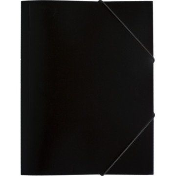 Папка  А4 на резинке Economy черная 0,45мм арт. 045-PR-E/черная          
