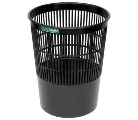 Корзина для мусора 14 литров, сетчатая, черная арт. КР51                     