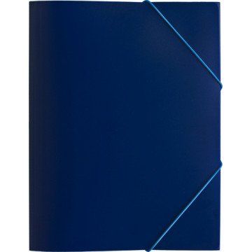 Папка  А4 на резинке Economy синяя 0,45мм арт. 045-PR-E/синяя           