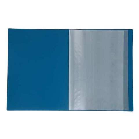 Папка 10файлов 0,50мм синяя песок арт. 055-10Е/синяя            