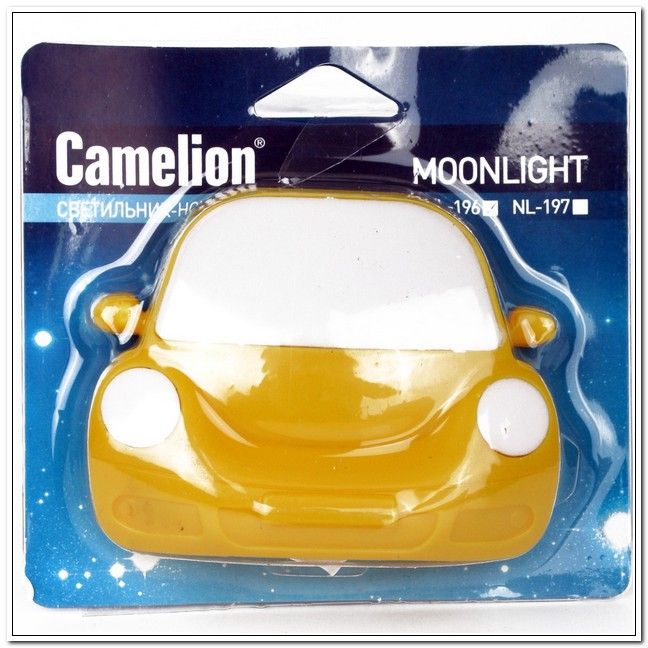 Светильник-ночник светодиодный Camelion Машинка (с выключателем, 220V) арт. NL-196 /9791