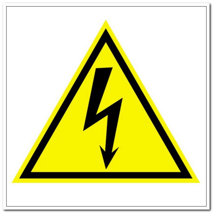 Наклейка информационная  Предупреждающий знак. Электричество! 96х95мм арт. ШН-11080                 