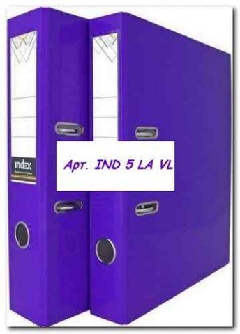Папка-регистратор 50мм ламинированная фиолетовая неоновая COLOURPLAY арт. IND 5 LA VL              