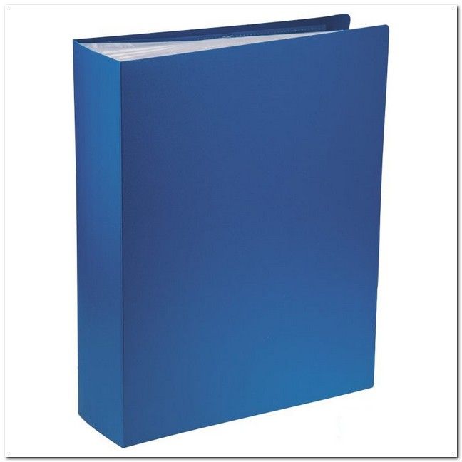 Папка100файлов 600мкм Синяя, OfficeSpace, корешок 30мм арт. F100L2_10266