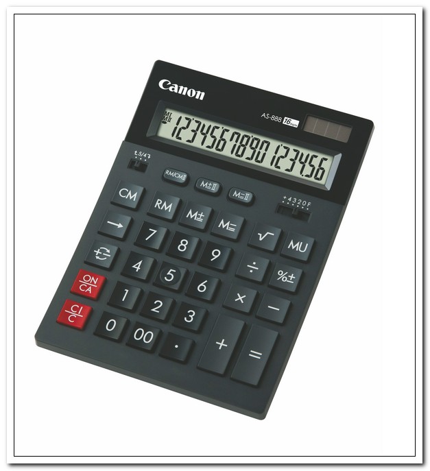 Калькулятор настольный 16 разрядов AS-888 II  бухгалтерский, черный арт. AS-888 ll/1388645