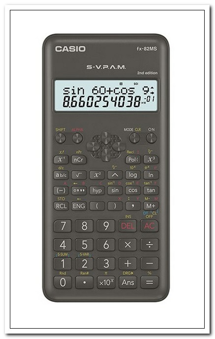 Калькулятор научный 10 разрядов FX-82MS-2 черный арт. FX-82MS-2/1140738
