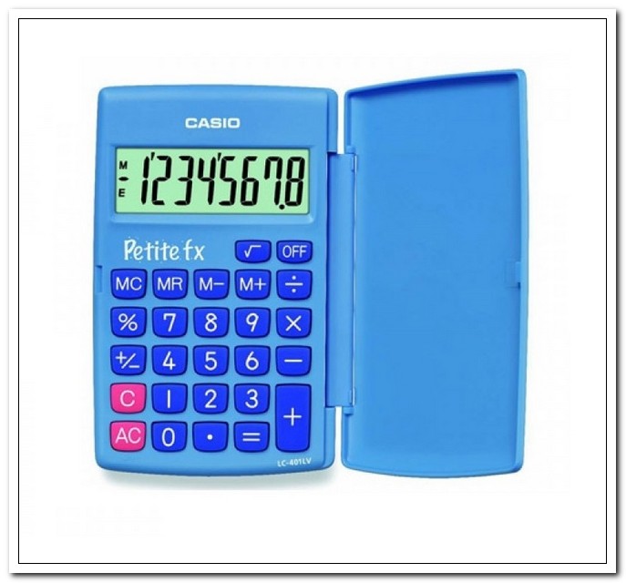 Калькулятор карманный 8 разрядов LC-401LV-BU голубой  арт. LC-401LV-BU/811345