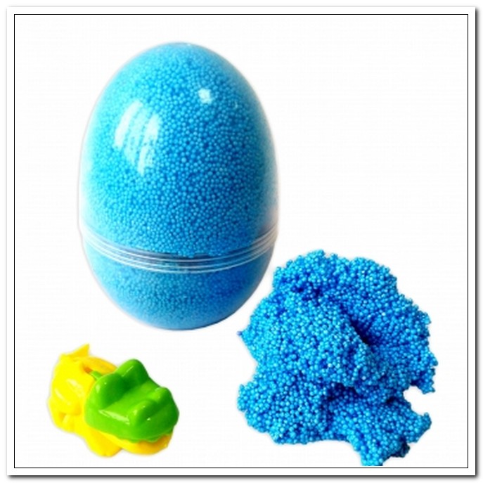 Пластилин шариковый голубой  175мл. в форме яйца арт. Р0799/175мл                    