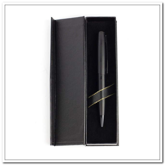 Ручка подарочная шариковая 1,0 Синяя, корпус-черный металлический, Alingar арт. AL6679