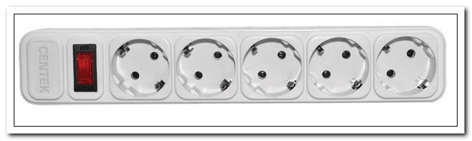 Сетевой фильтр 5 гнезд, 1,8м, белый, с заземлением, Led-подсветка, сила тока 10А арт. СТ-8900-5-1,8