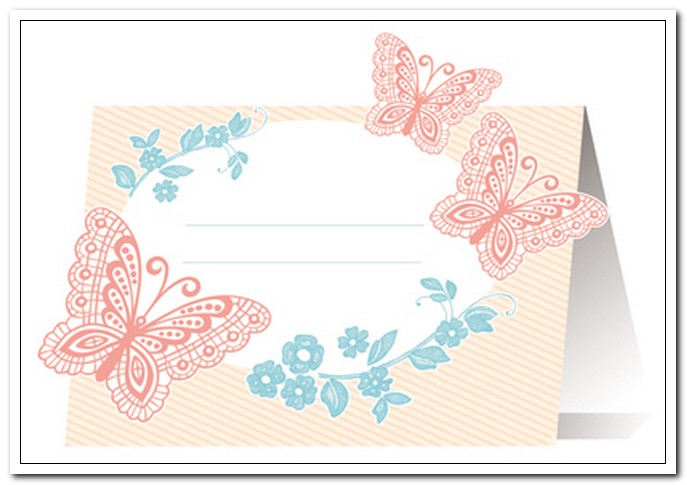 Банкетная карточка для торжества с бабочками арт. МБ-13237