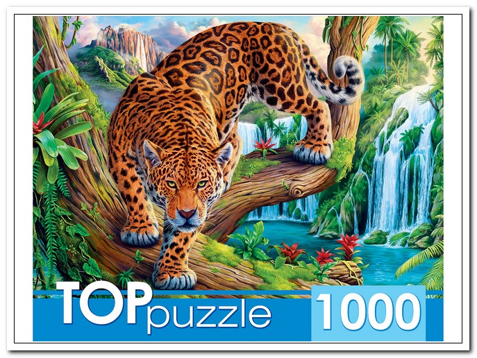Пазлы  1000 эл. Леопард на дереве TOPpuzzle. арт. ХТП1000-2162