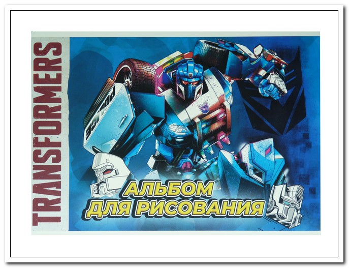 Альбом для рисования А5 20л скрепка Transformers арт. EAC-TR203/2096