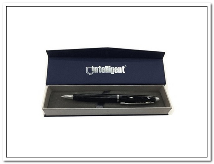 Ручка подарочная шариковая с поворотным механизмом, синяя, цвет корпуса черный,в футляре арт. SRG111716