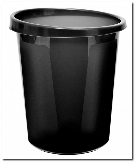 Корзина для мусора 9 литров, цельная, черная  арт. КР60