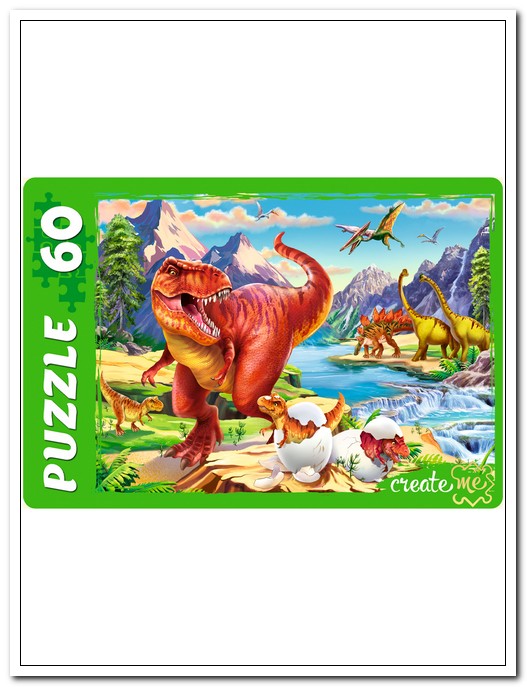 Пазлы  60 эл. Мир динозавров №24 арт. ПУ60-2904