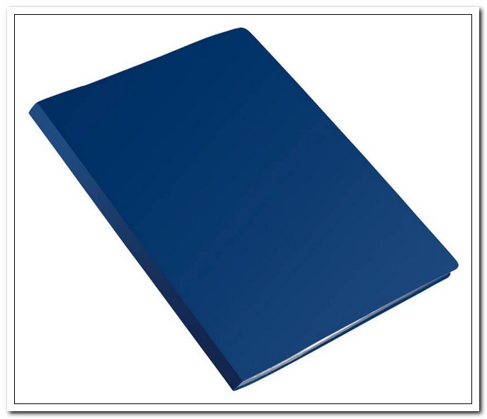Папка с 1 зажимом А4 0,4 пластик, Синяя, Economy арт. EC04CBLUE/816815
