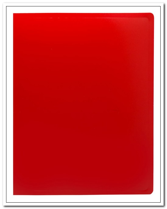 Папка с 1 зажимом А4 0,5 пластик, Красная арт. ECB04CRED/1496693