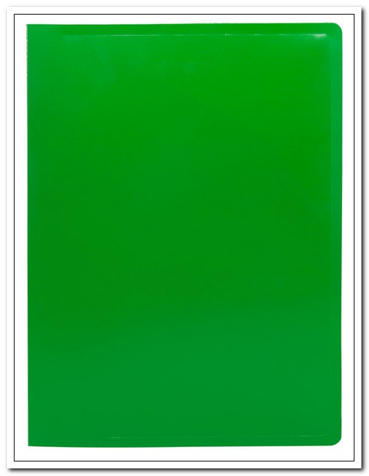 Папка с 1 зажимом А4 0,5 пластик, Зеленая арт. ECB04CGREEN/1496692