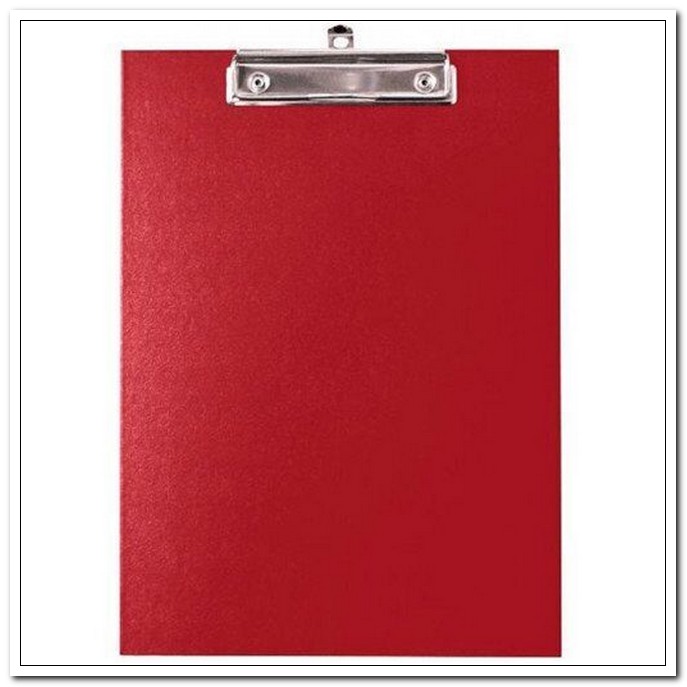 Доска-планшет А4 PVC, метал.прижим, красный, Classic    арт. ЕС18724