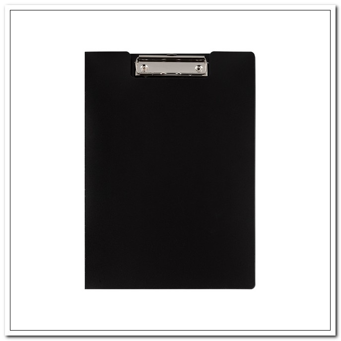 Папка-планшет с зажимом А4 пластиковая, 90мкр, черный, песок, Classic    арт. ЕС28811
