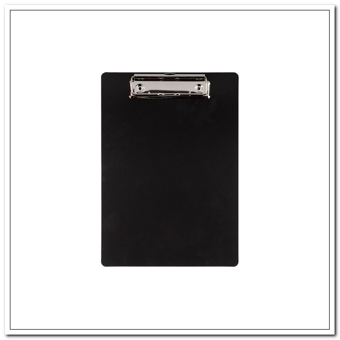 Доска-планшет А5 пластик верхний метал.прижим, 900мкр, черный, песок, Classic    арт. ЕС28711